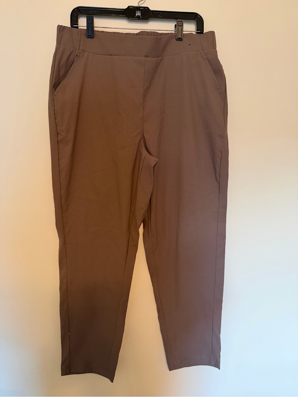 Women's Modern Ambition Beige Stretch Casual Pull OnPants